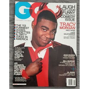 GQ MAGAZINE‎ - COMEDY ISSUE - TRACY MORGAN - AUGUST 2010 PAUL RUDD BILL MURRAY